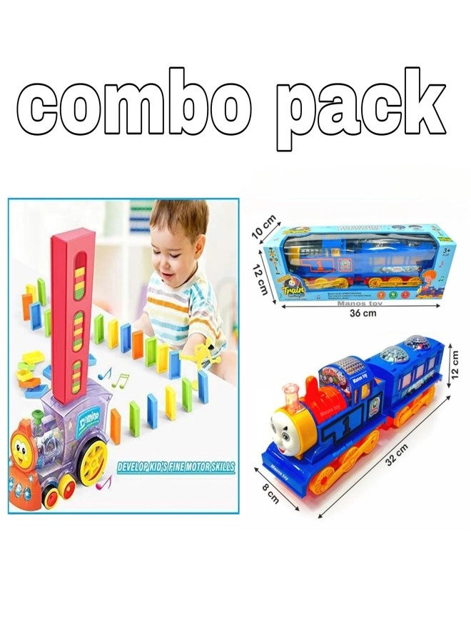 Manos Domino Train and Coco Train Combo Pack, Light and Musical Kids Toy, Educational Building Toys for Boys and Girls - Image 3